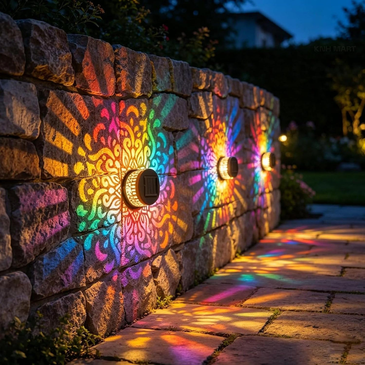 7 Color Solar Mandala Lights