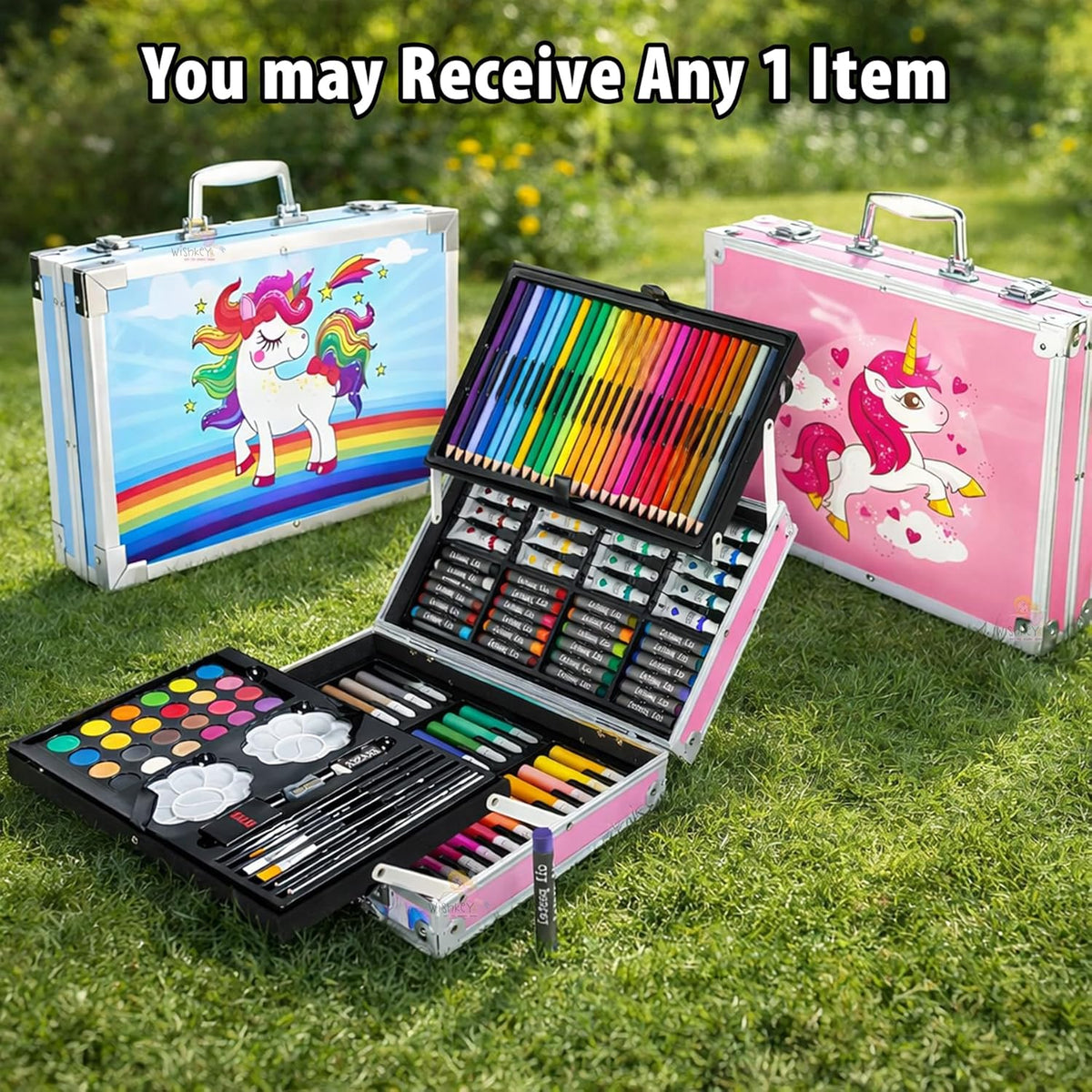 145 Pieces Art Set Unicorn Theme Storage Case