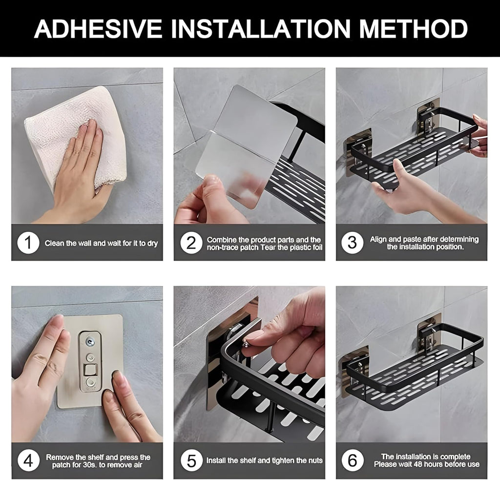 Self Adhesive Bathroom Shelf