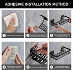 Self Adhesive Bathroom Shelf
