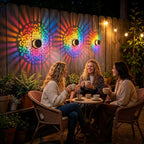 7 Color Solar Mandala Lights
