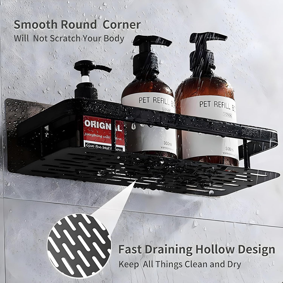 Self Adhesive Bathroom Shelf