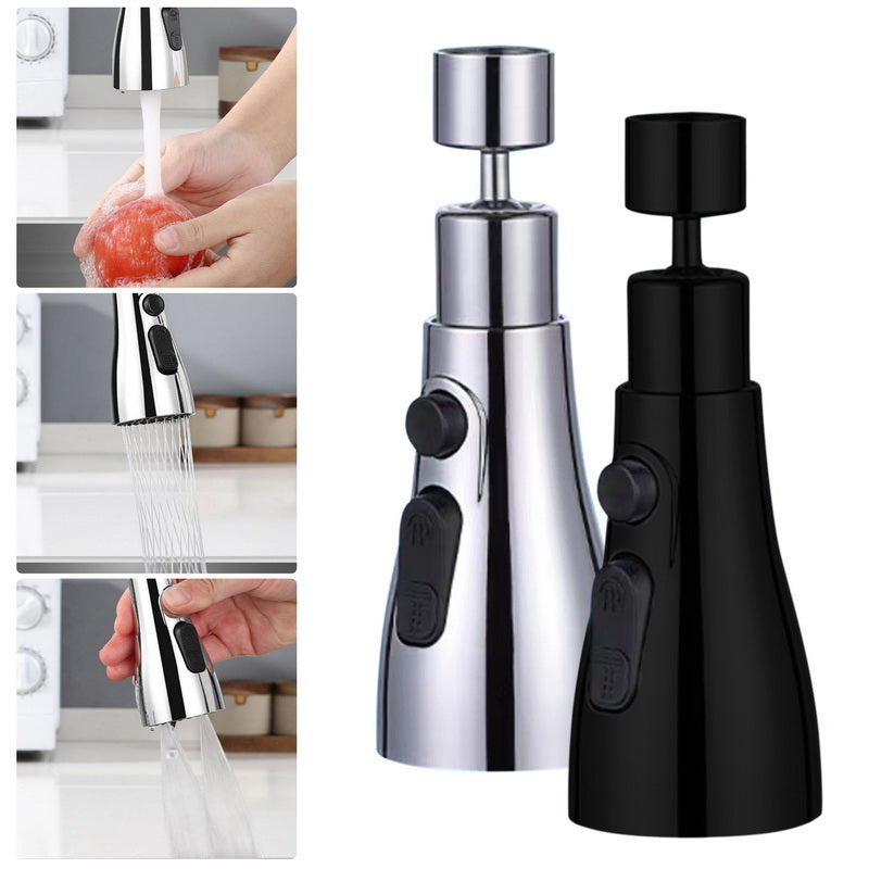 3-Function Kitchen SinkFlexible Faucet Extension