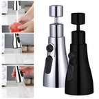 3-Function Kitchen SinkFlexible Faucet Extension
