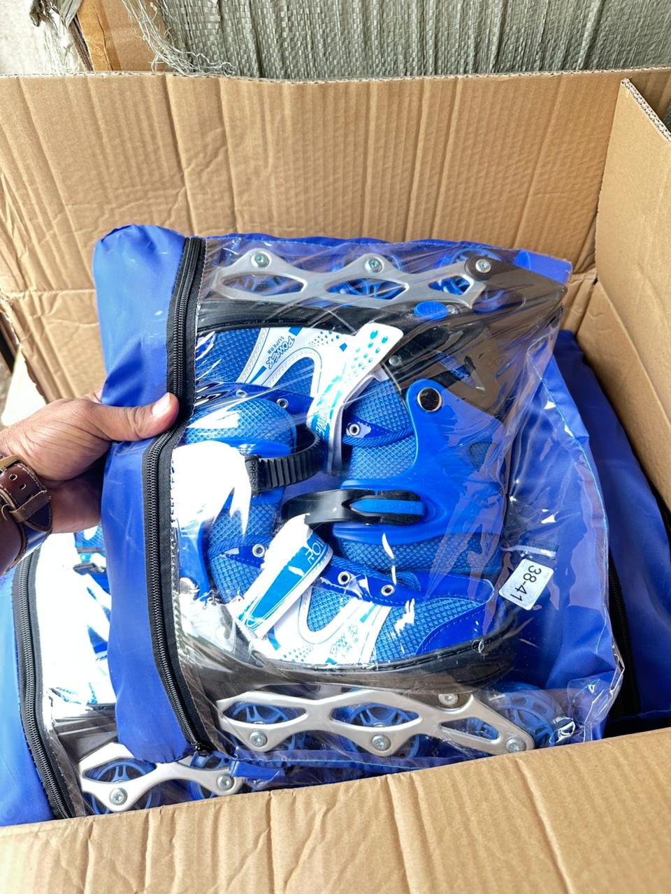 Inline Roller Skating Shoes Blue