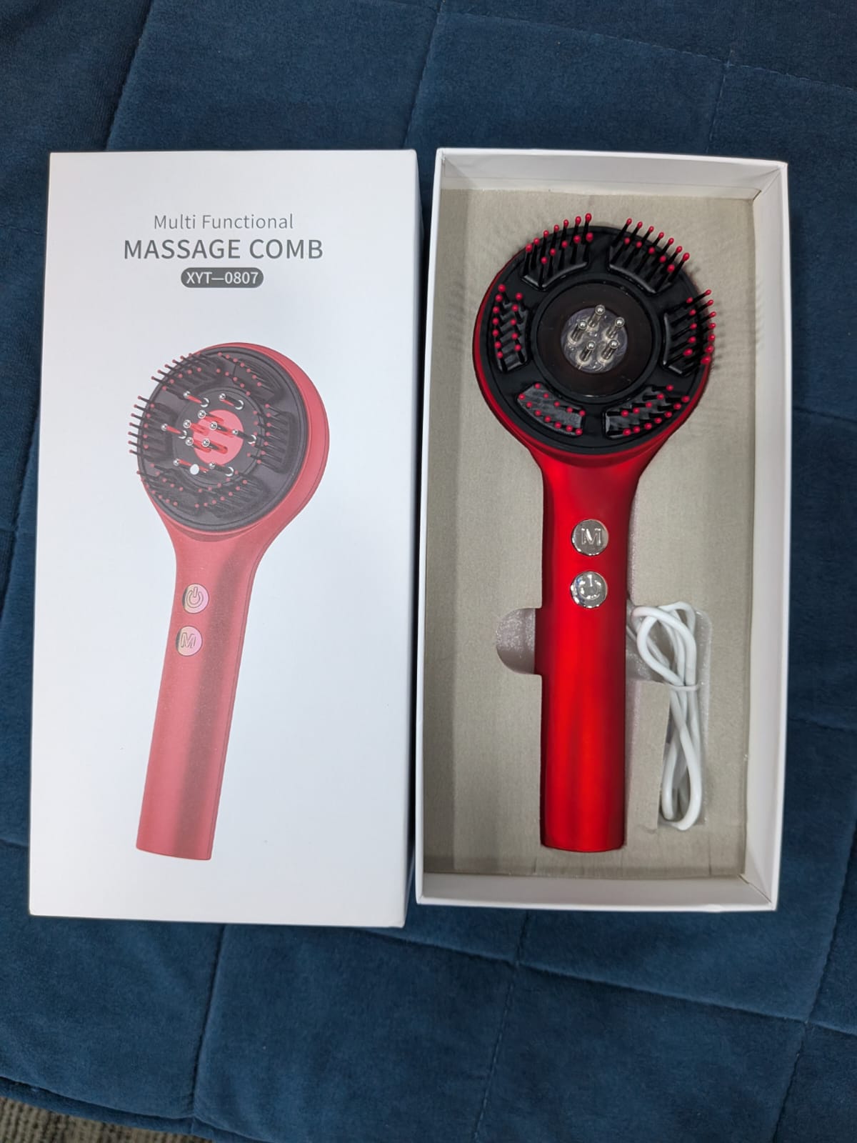 Head Scalp Electric Massager Comb