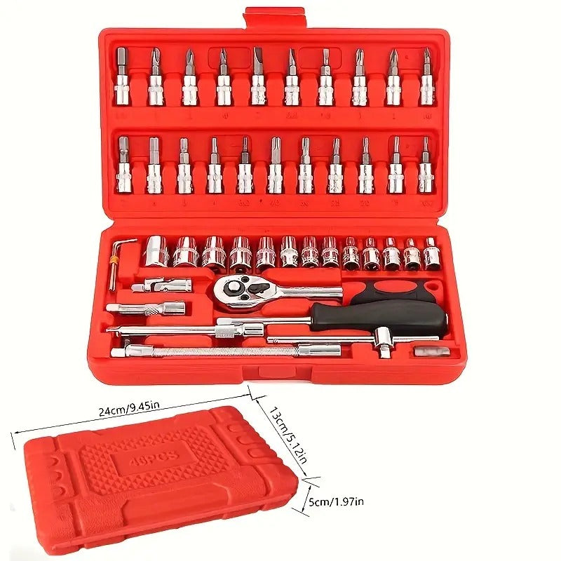 46 in 1 Pcs Tool Kit & Screwdriver Multi Purpose