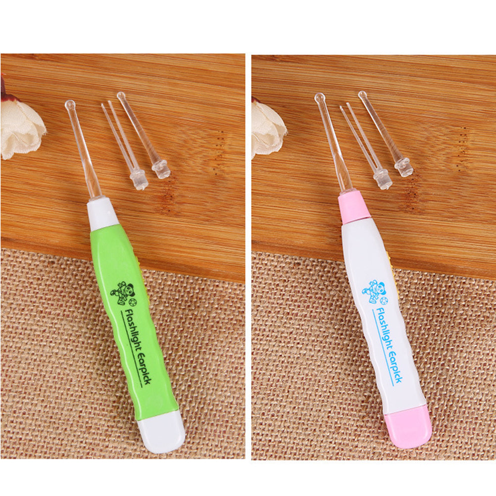 Earpick ear cleaner tool with light