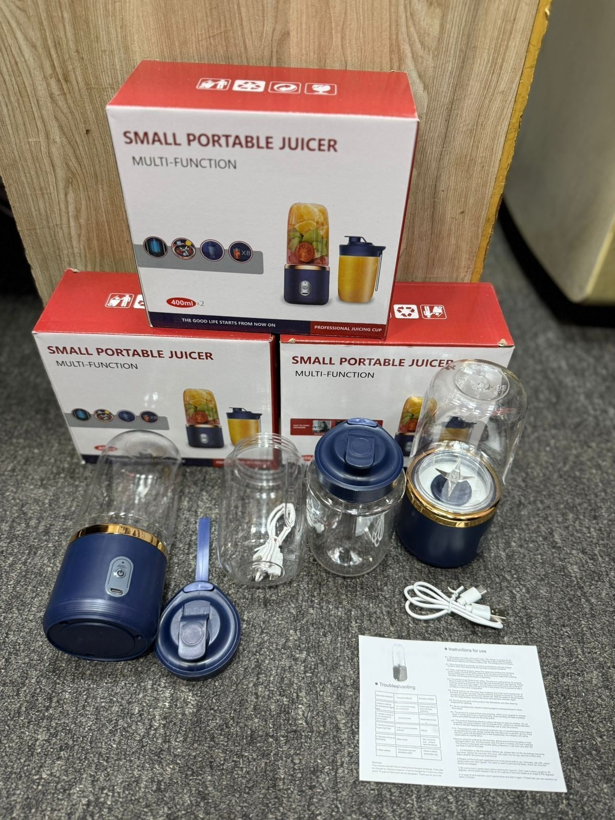 Rechargeable USB Bottle Hand Juicer Blender