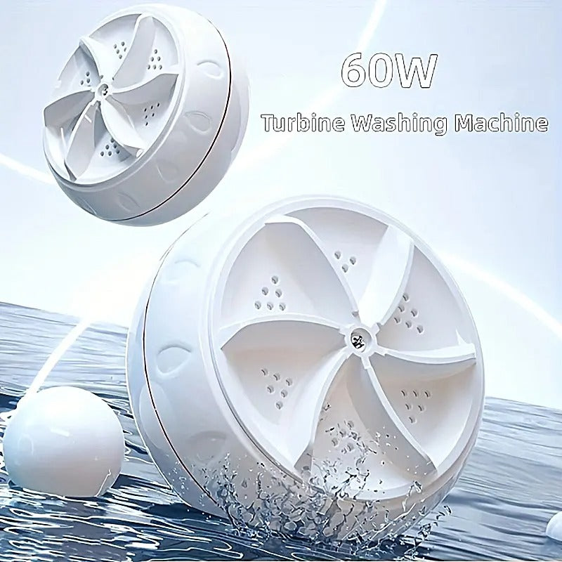 Ultrasonic Turbine Mini Washing Machine