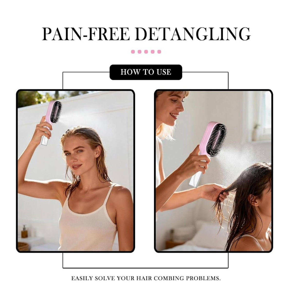2 in 1 Spray Comb and Detangling Hair Brush