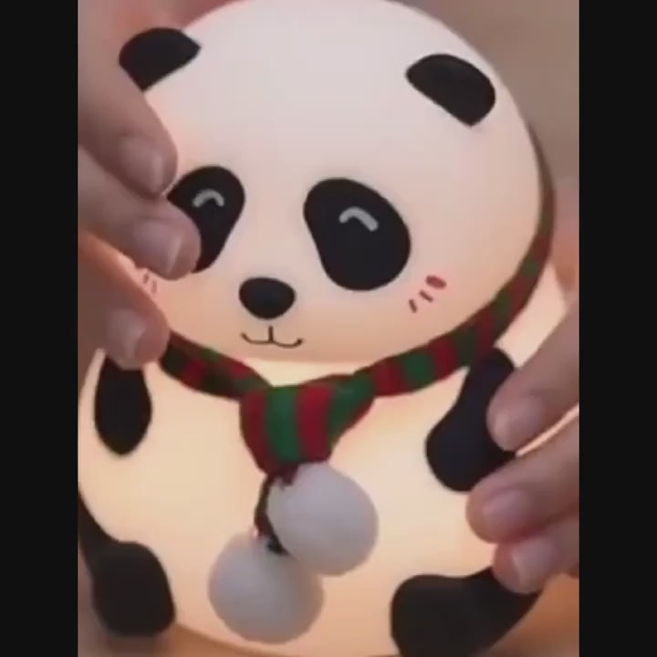 Panda night silicon lamp