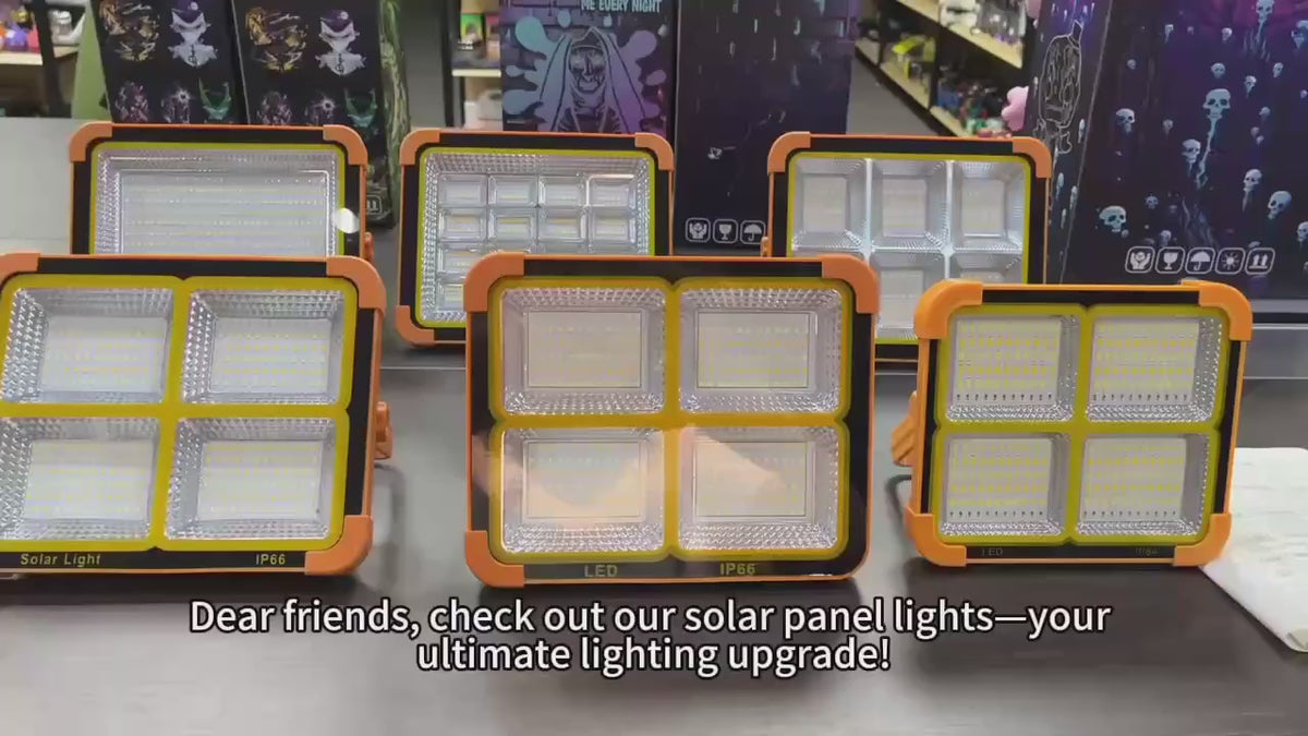 200W Solar Powered Portable LED Flood Light
