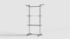 3 Stage Clothes Stand for Drying with Wheels