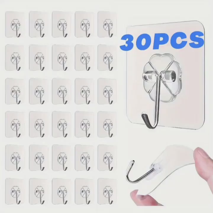 Adhesive Flower Hooks for Wall Without Drilling
