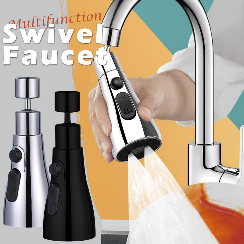 3-Function Kitchen SinkFlexible Faucet Extension